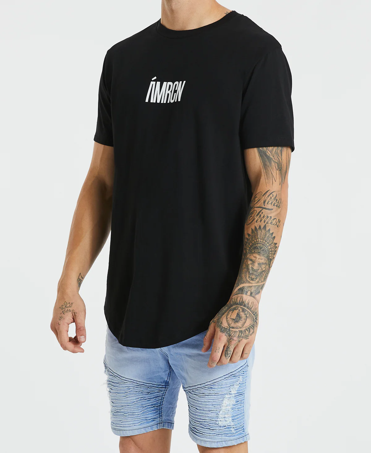 Americain Boston Dual Curved Tee - Jet Black - Image 3