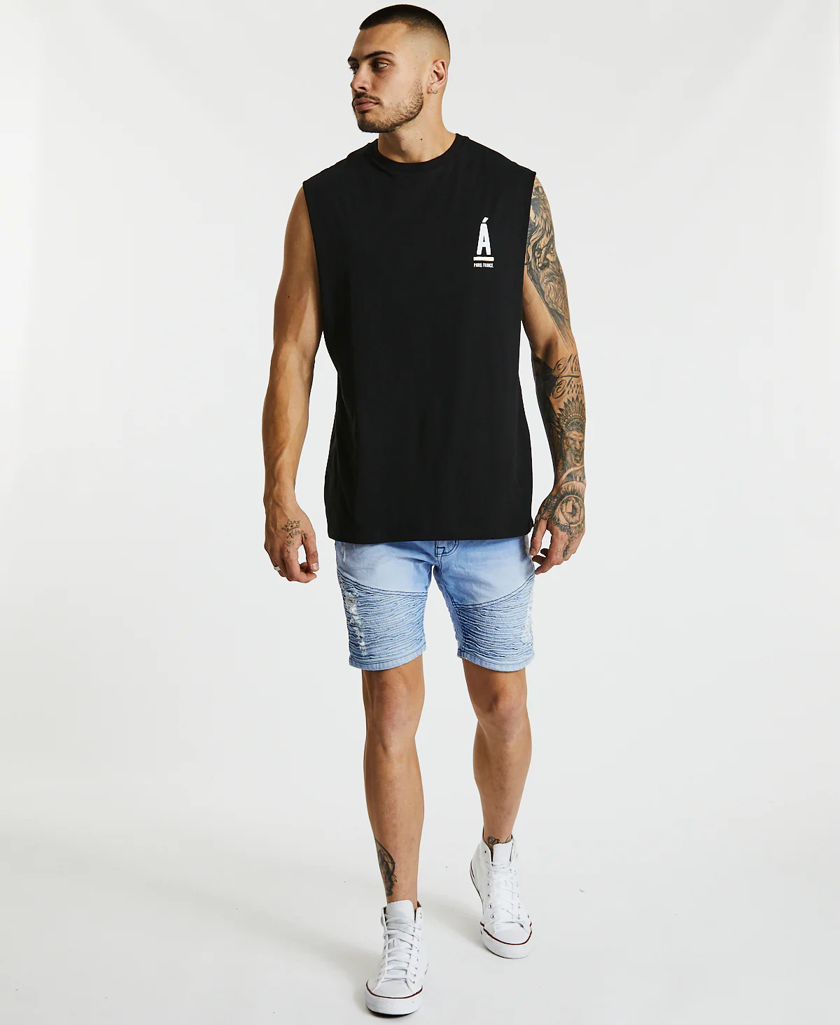 Américain Woodstock Scoop Back Muscle - Jet Black