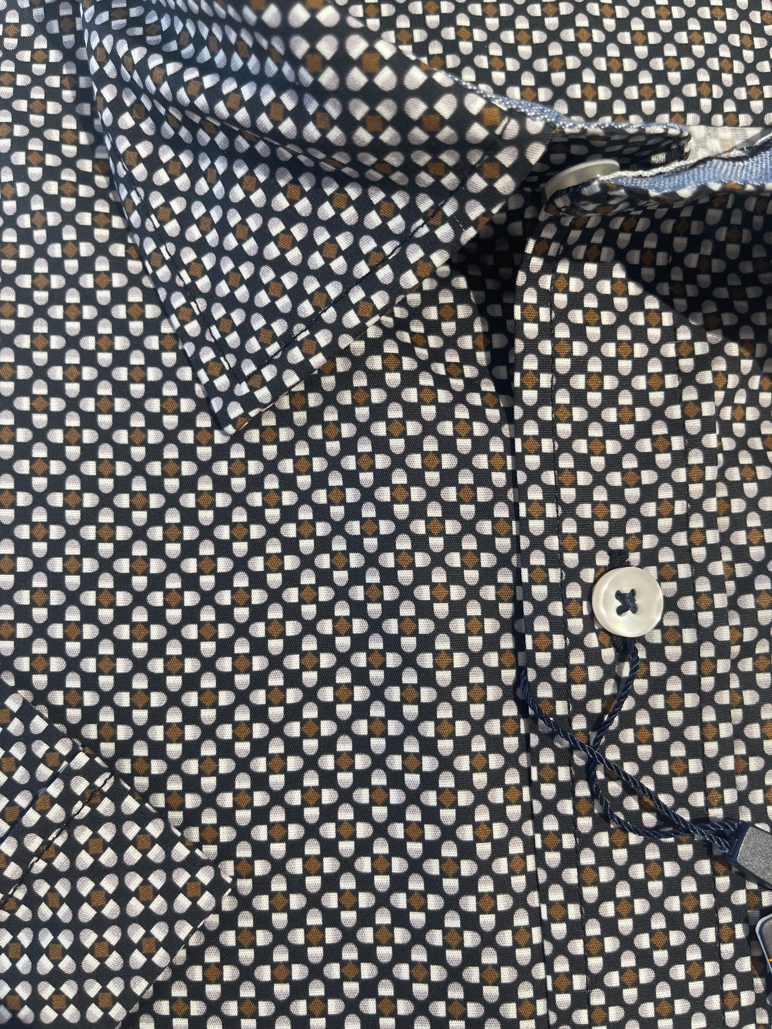 Back Back G480215 Premium Stretch Cotton S/S Shirt - Denim - Image 2