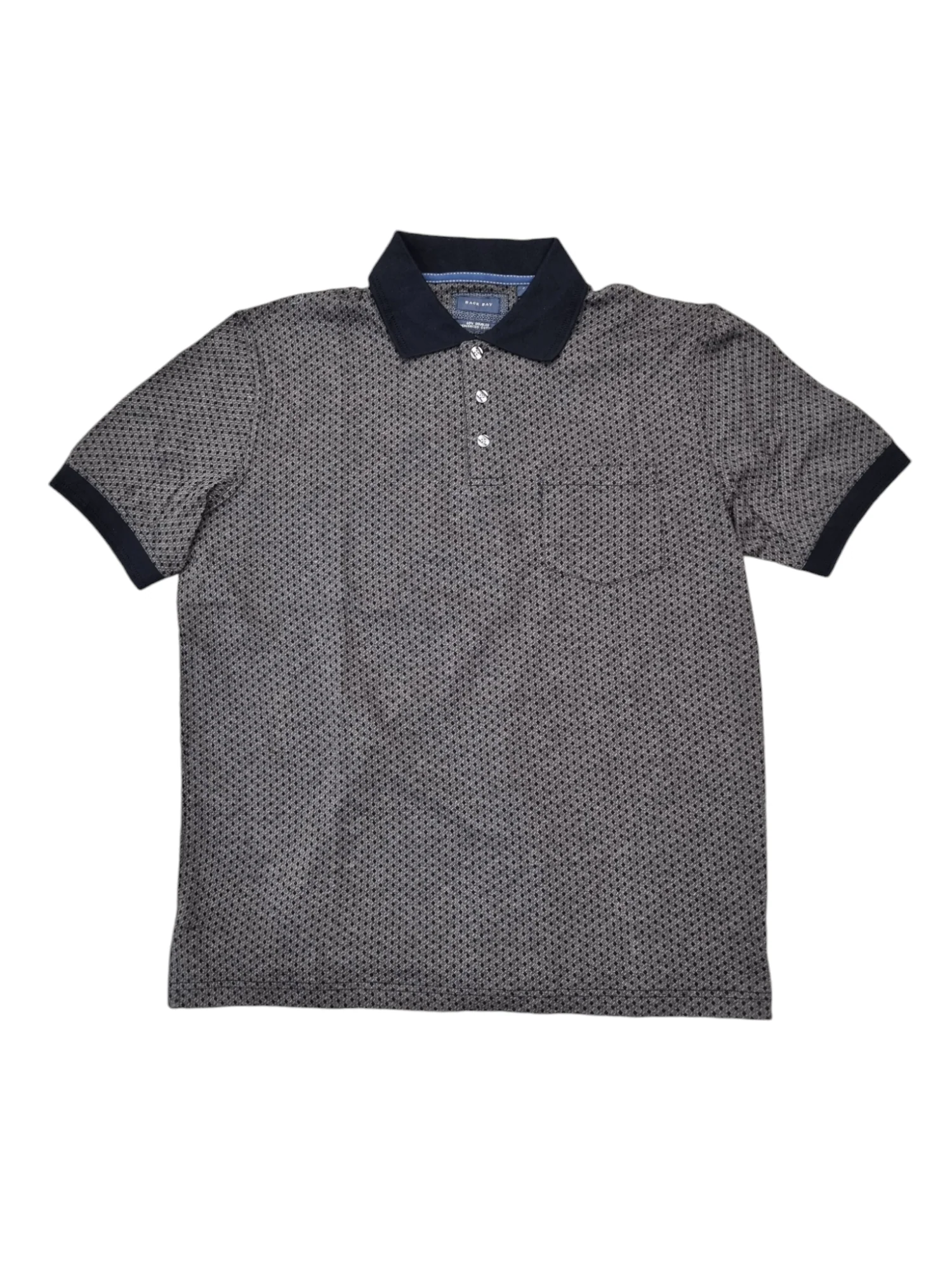 Back Bay G280105 Mercerized Polo - Black