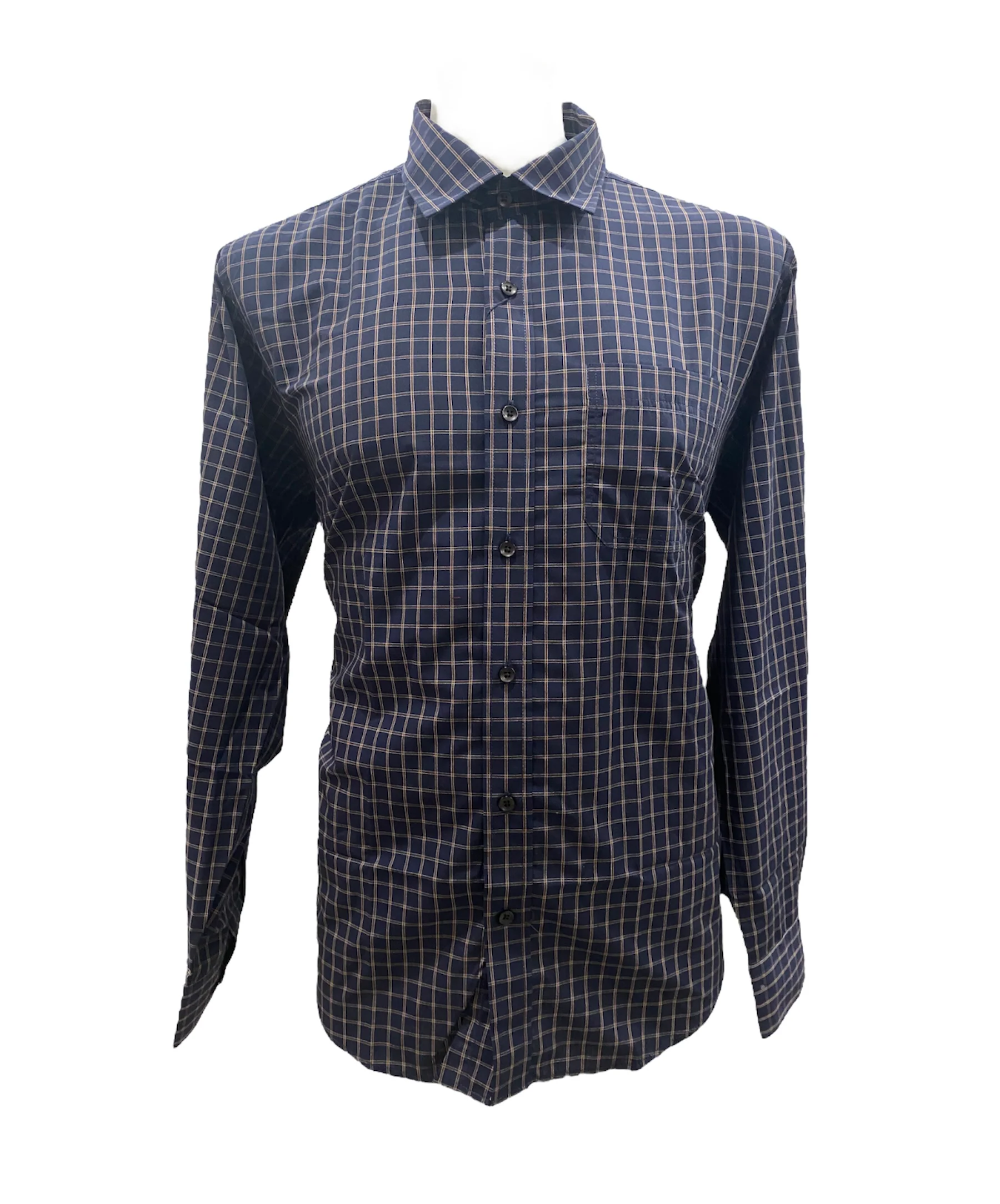 Back Bay G560203 Long Sleeve Shirt - Midnight Check