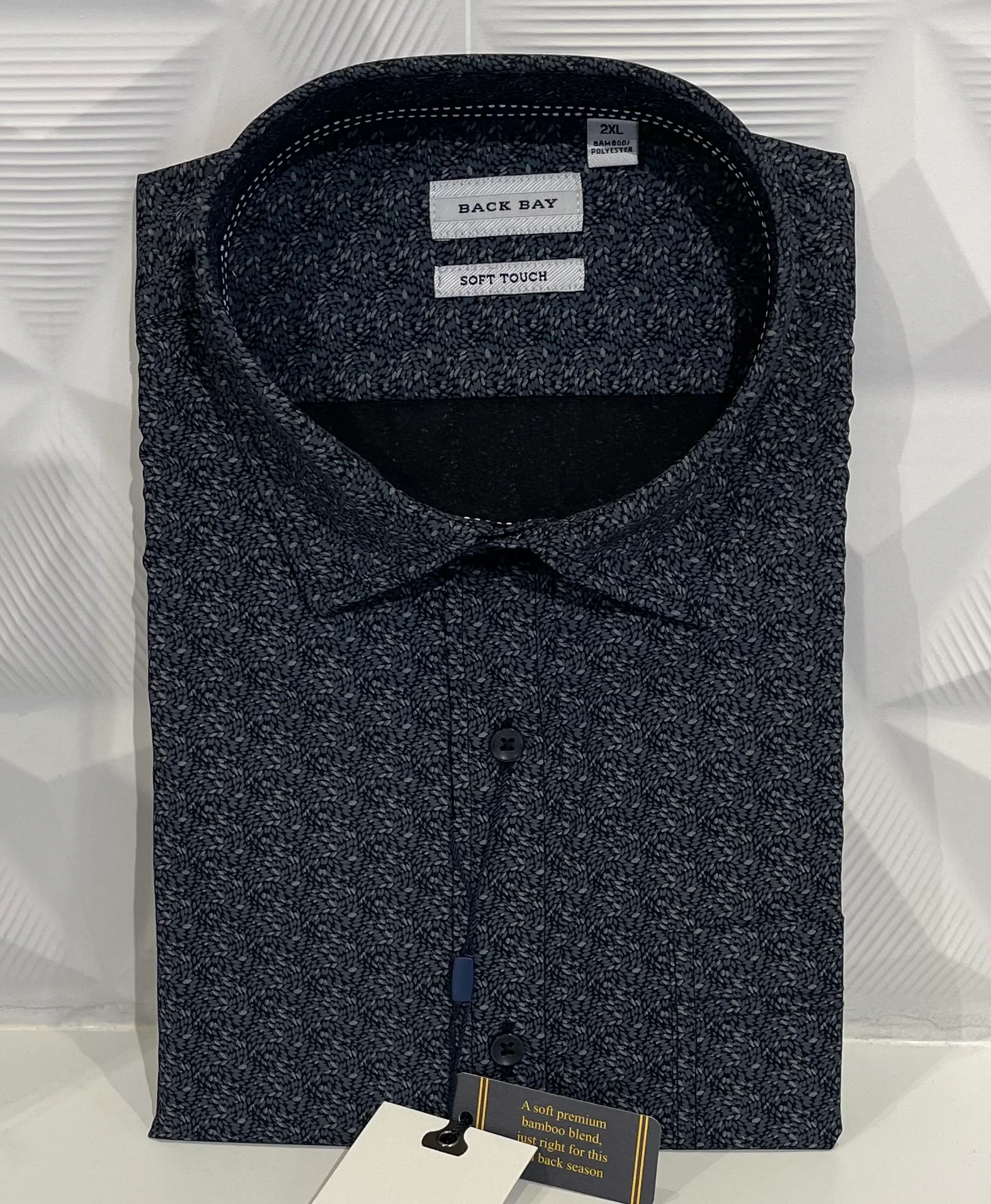 BACK BAY G480208 Bamboo Soft Touch S/S Shirt - Black