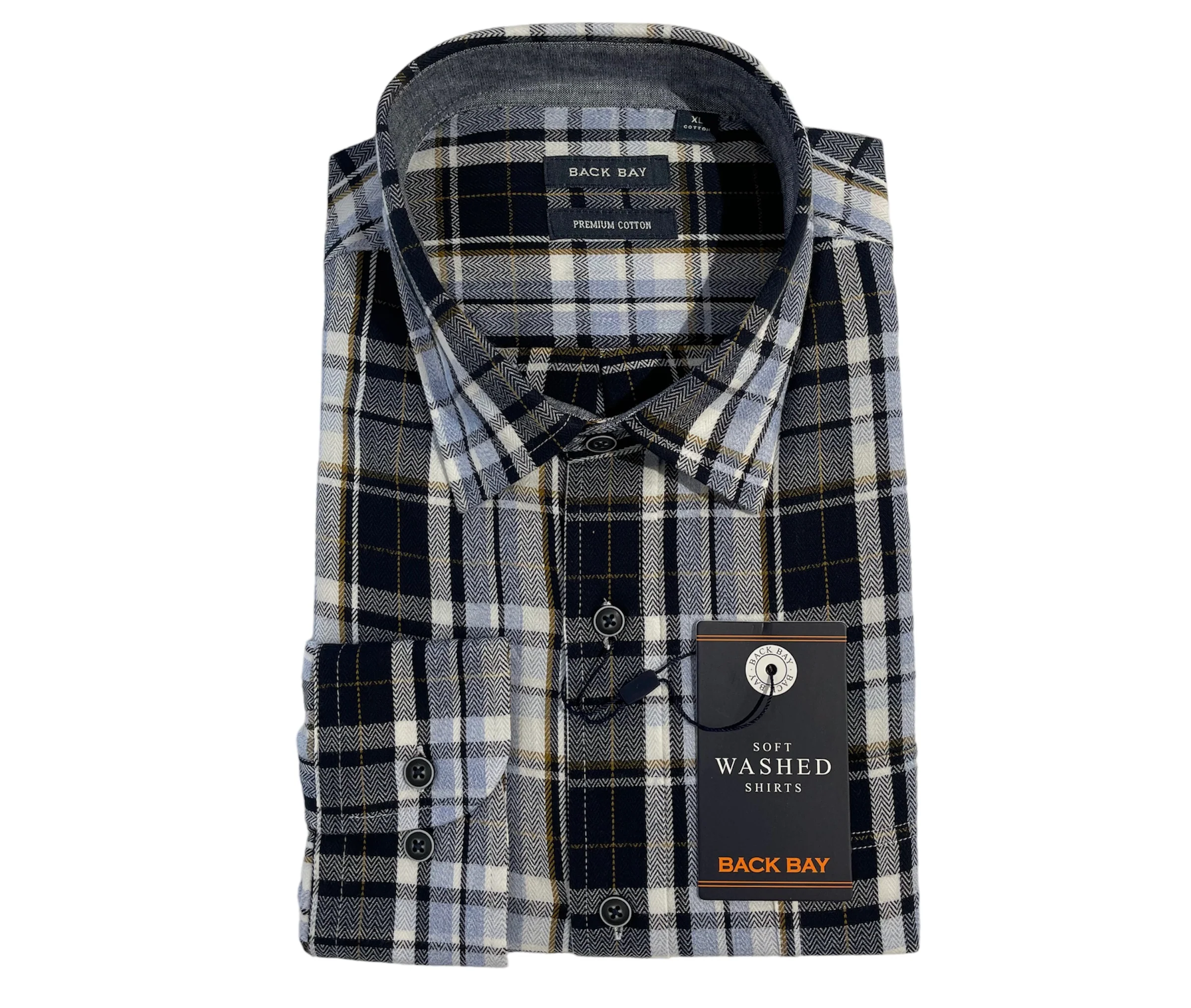 Back Bay G760216 LS Shirt - Navy
