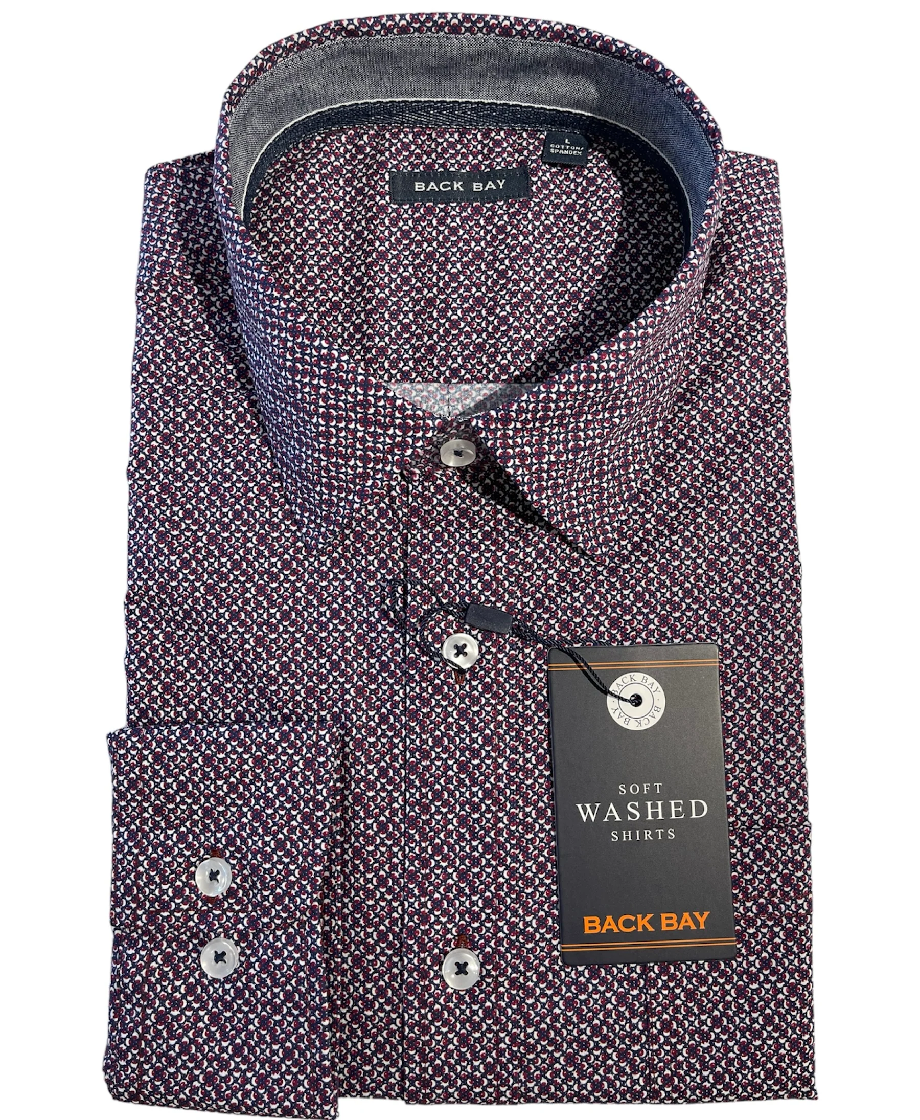 BACK BAY G960214 L/S SPANDEX SHIRT - Pinot