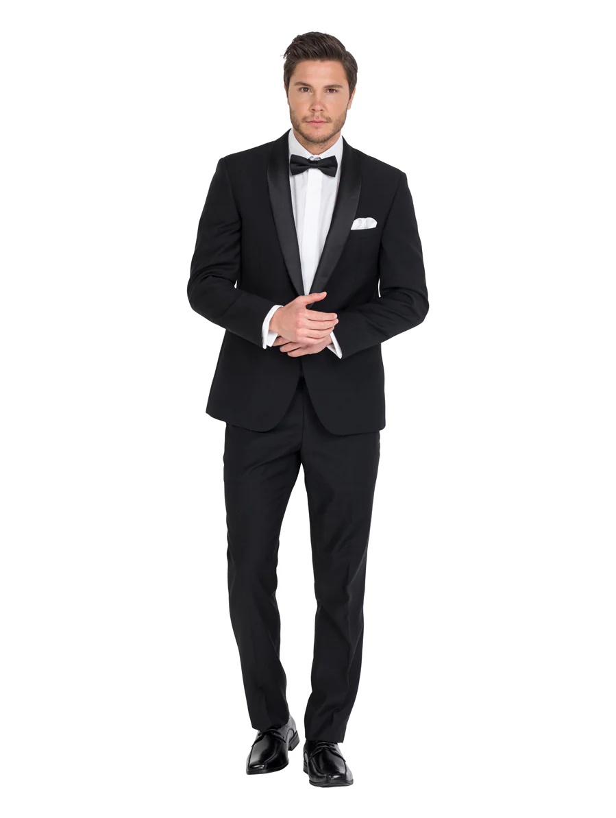 FERRARI FORMALWEAR CLASSIC BLACK DINNER HIRE SUIT - Image 3