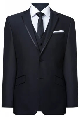 FERRARI FORMALWEAR CANNES BLACK DINNER HIRE SUIT - Image 4