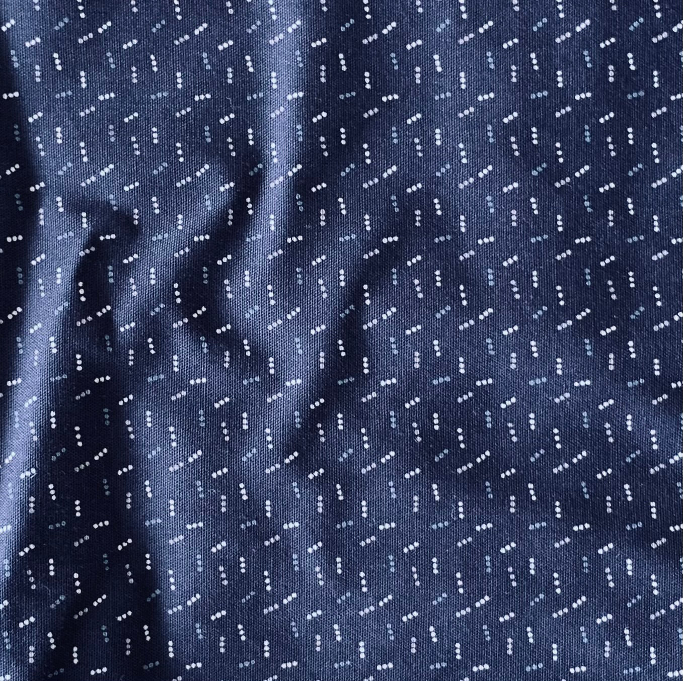 Blue Horizon BH6670 Poly Cotton Print S/S Shirt - Navy - Image 2