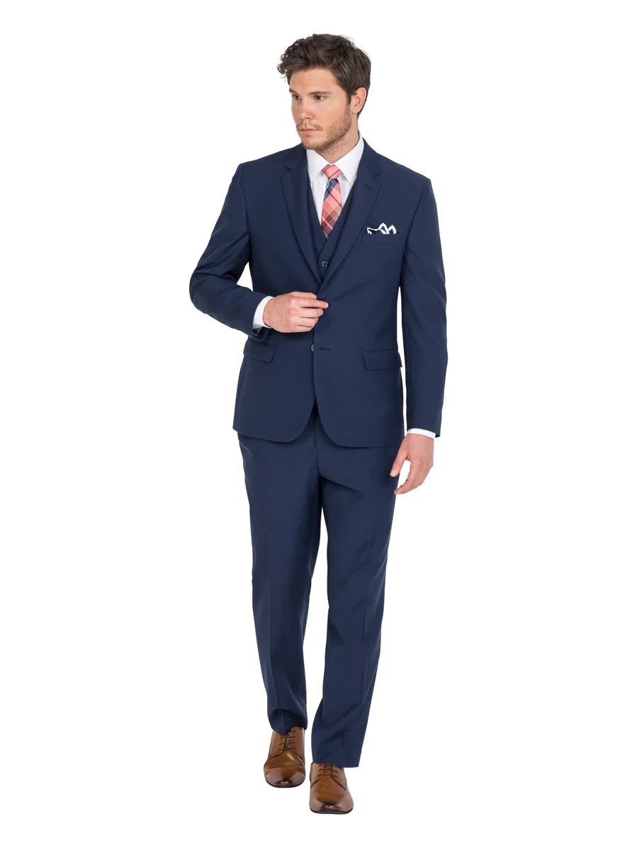 FERRARI FORMALWEAR NATHAN BLUE LOUNGE HIRE SUIT - Image 4