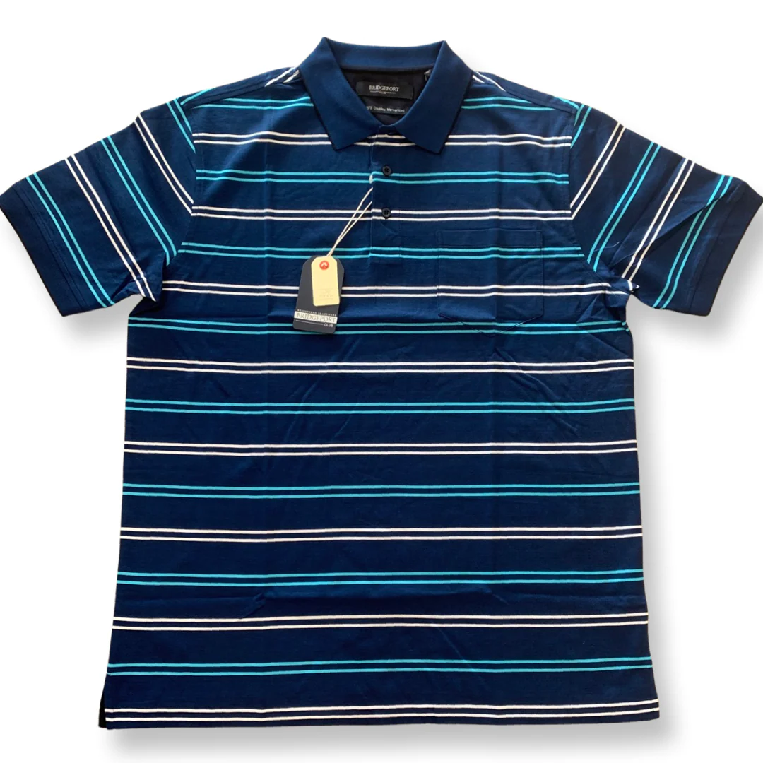 Bridgeport B2272 Stripe Polo - Indigo
