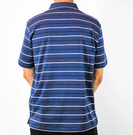 Bridgeport B2419 Double Mercerized Polo - Smoke Blue - Image 3