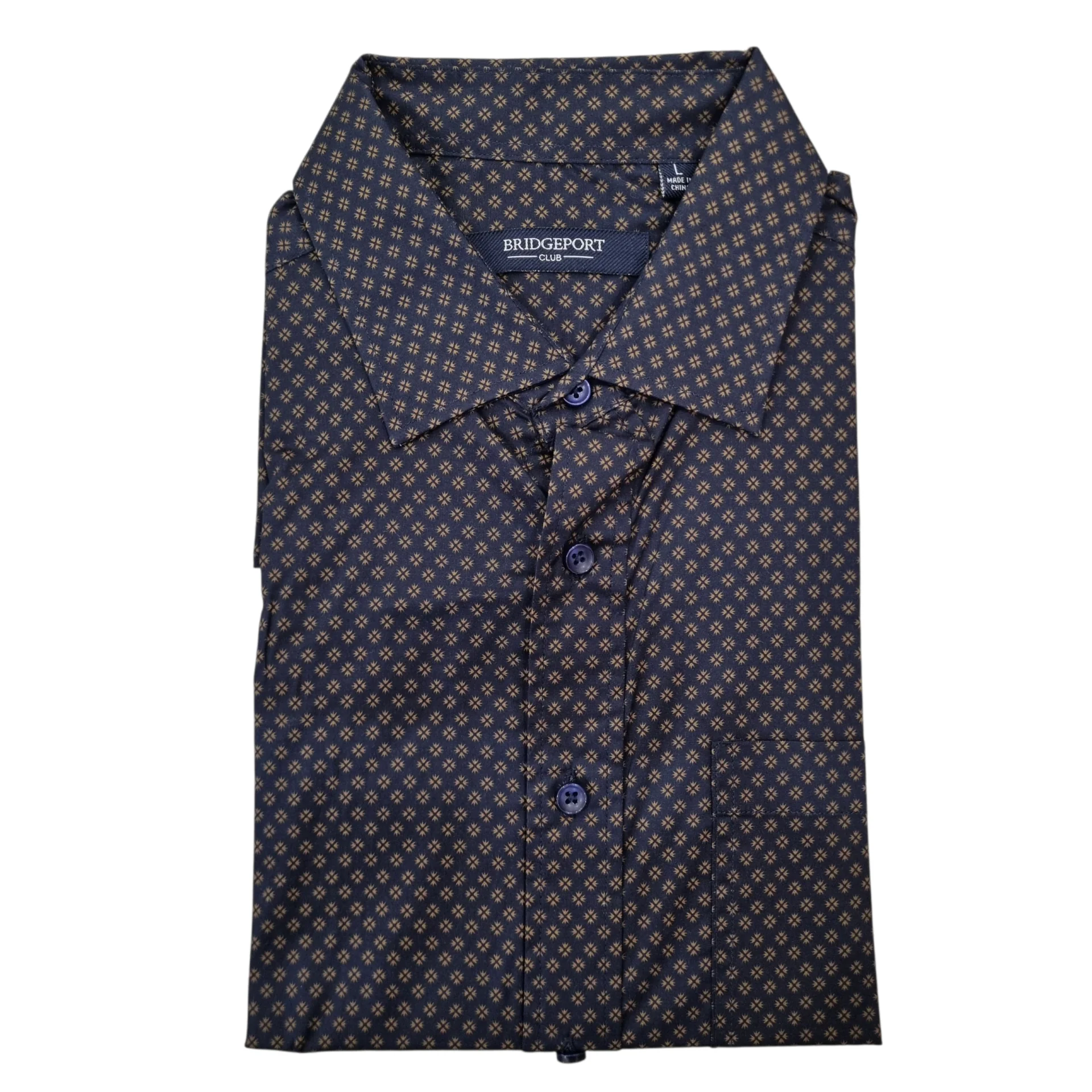 Bridgeport B2532 Luxe Cotton Stretch S/S Shirt - Carbon
