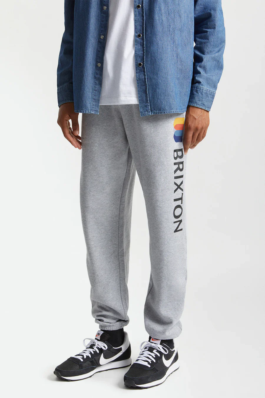 BRIXTON ALTON SWEATPANT - Heather Grey - Image 2