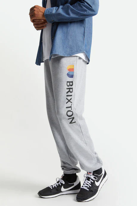 BRIXTON ALTON SWEATPANT - Heather Grey - Image 3