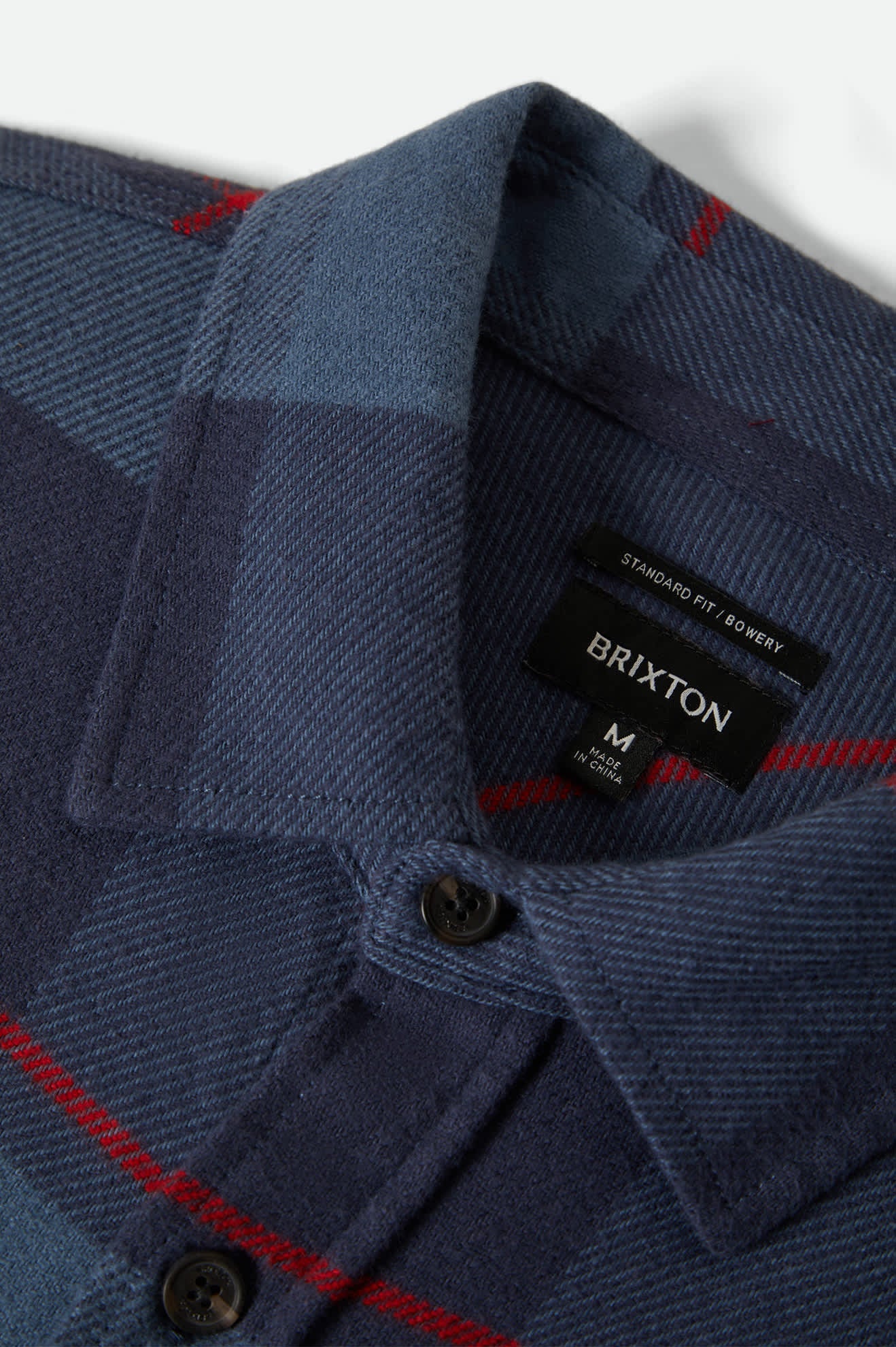 BRIXTON BOWERY L/S FLANNEL - Bering Sea/Mood Indigo/Adrenaline Rush - Image 2