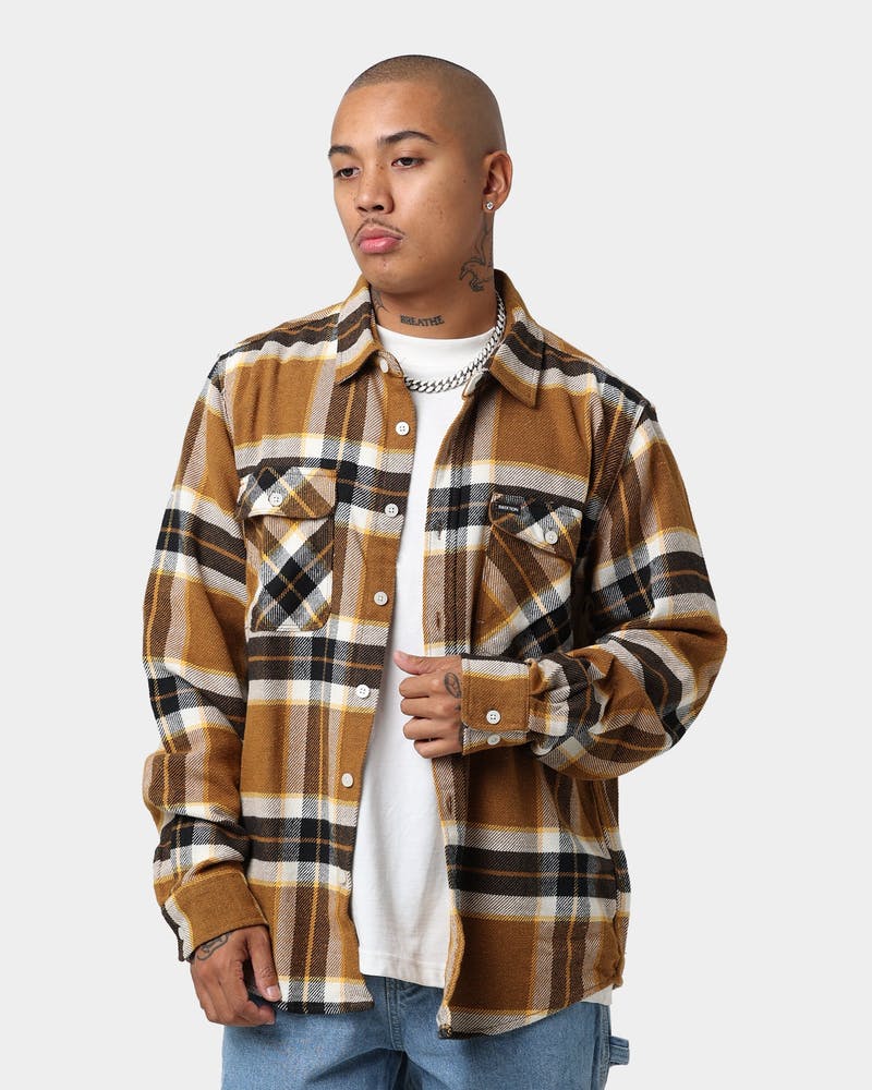 BRIXTON BOWERY L/S FLANNEL - Medal Bronze - Image 2