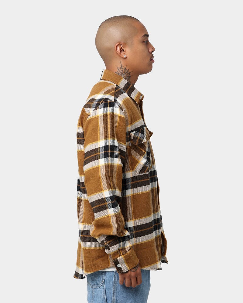 BRIXTON BOWERY L/S FLANNEL - Medal Bronze - Image 5