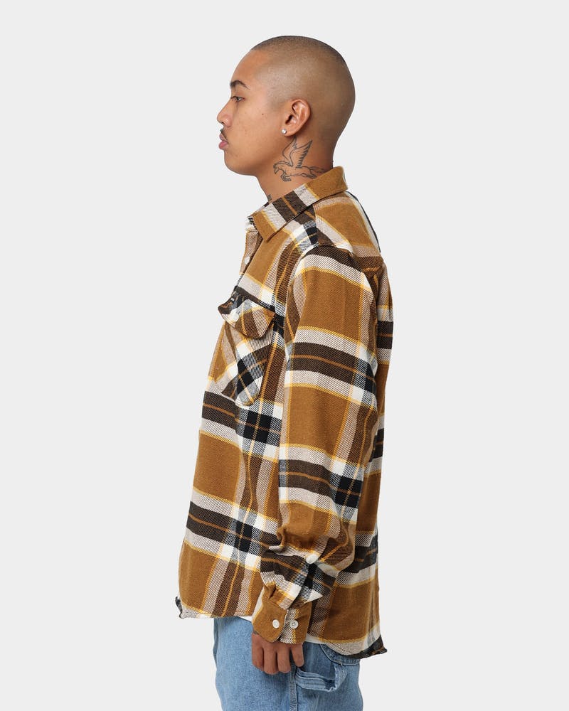 BRIXTON BOWERY L/S FLANNEL - Medal Bronze - Image 6