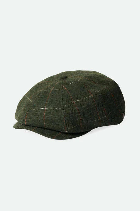 BRIXTON BROOD NEWSBOY CAP - Moss/Orange - Image 2