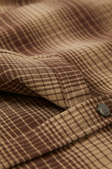 BRIXTON Builders Bowery Stretch Water Resistant L/S Flannel - Pine Needle/Sunbaked - Image 8
