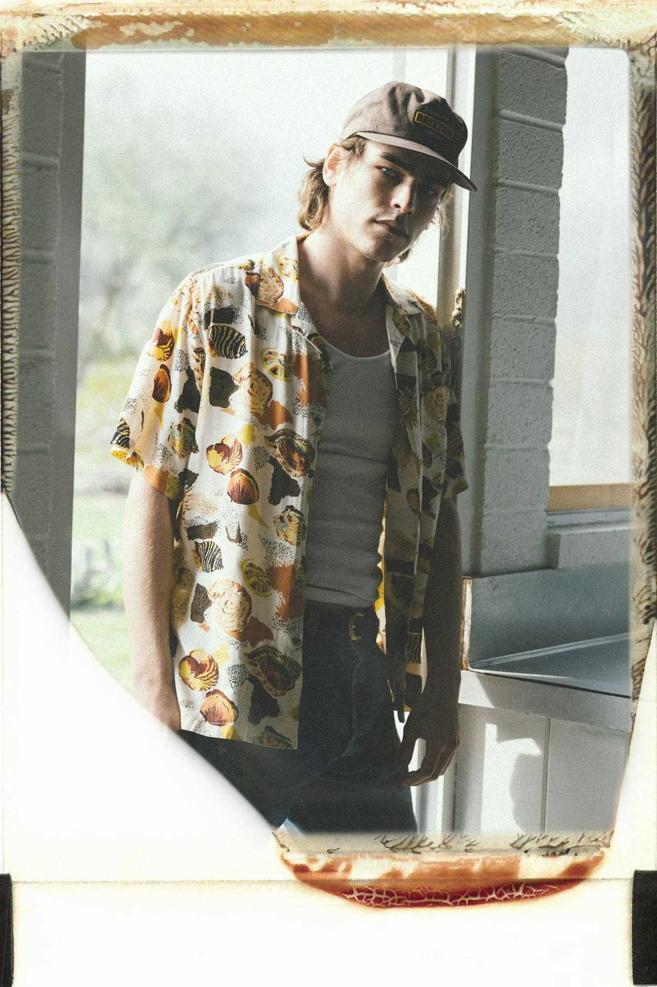 BRIXTON Bunker Reserve S/S Camp Collar Shirt- Multi Colour Shell - Image 4