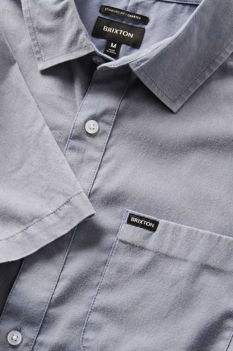 BRIXTON CHARTER 01393 SOL WASH S/S WOVEN SHIRT - Image 7