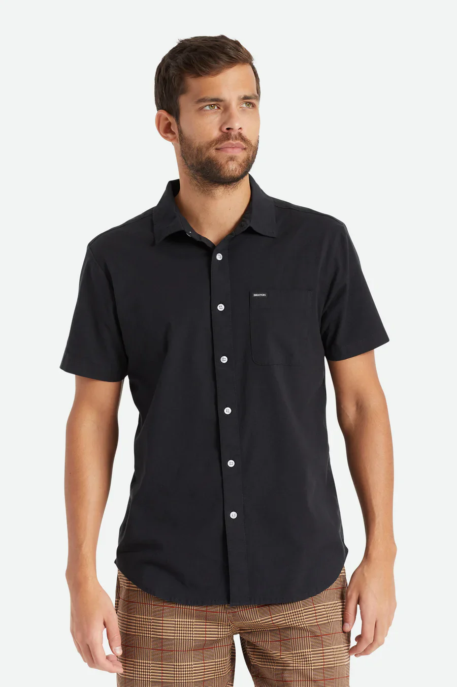 Brixton CHARTER OXFORD S/S WOVEN - Black - Image 2