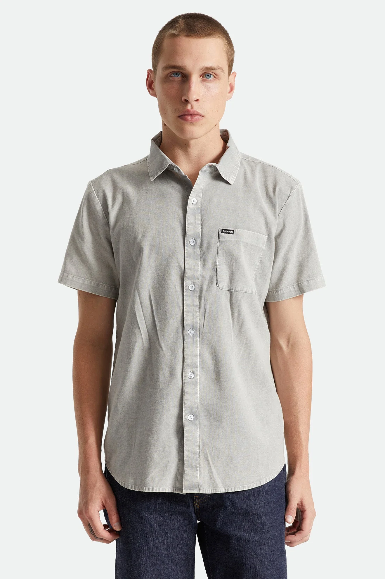 BRIXTON Charter Oxford SS Shirt - Image 5