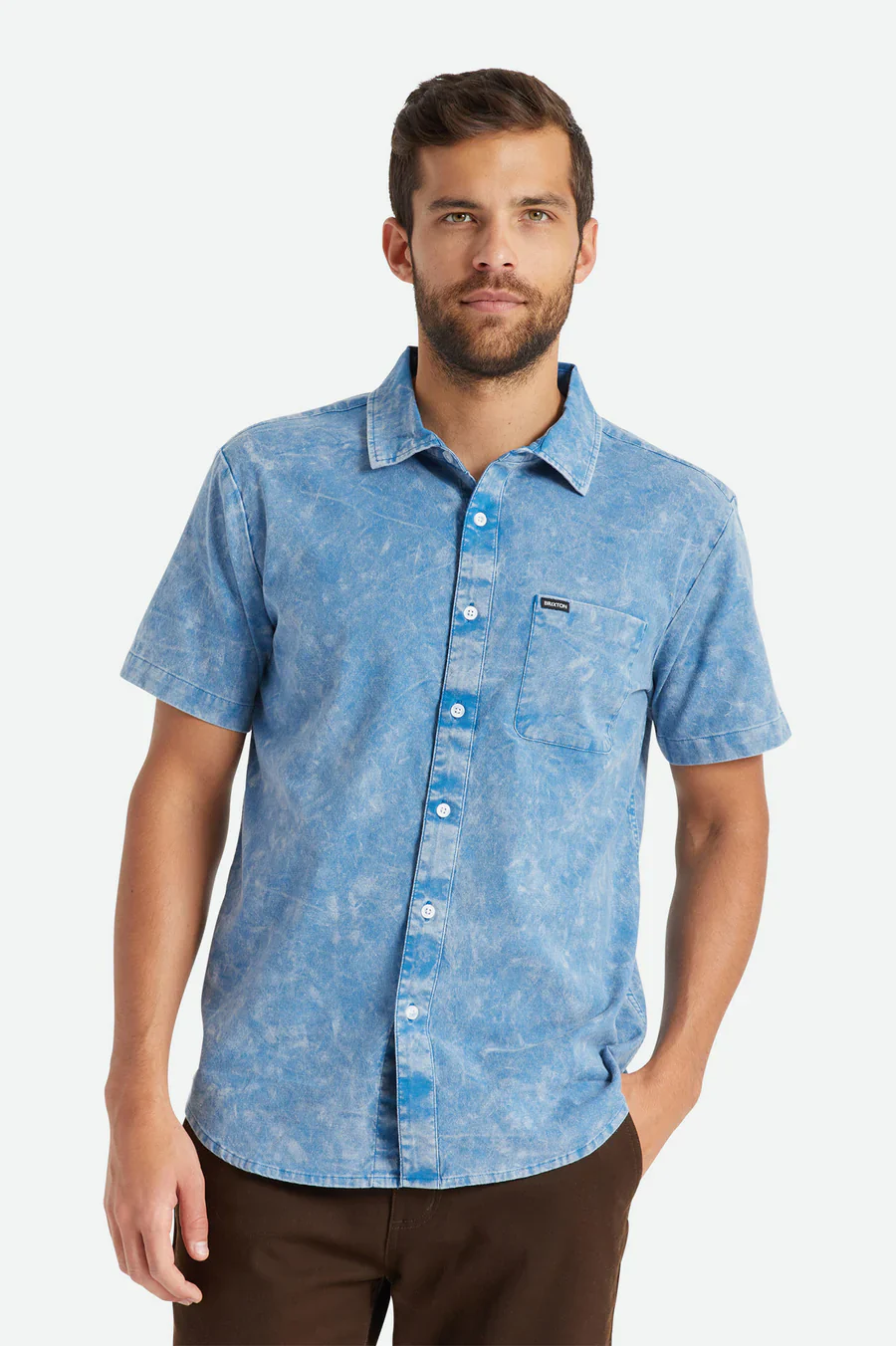 BRIXTON Charter Oxford SS Shirt - Image 6