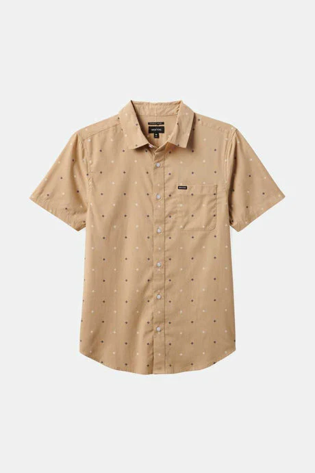 BRIXTON CHARTER PRINT S/S WOVEN SHIRT - Sand Pyramid - Image 7