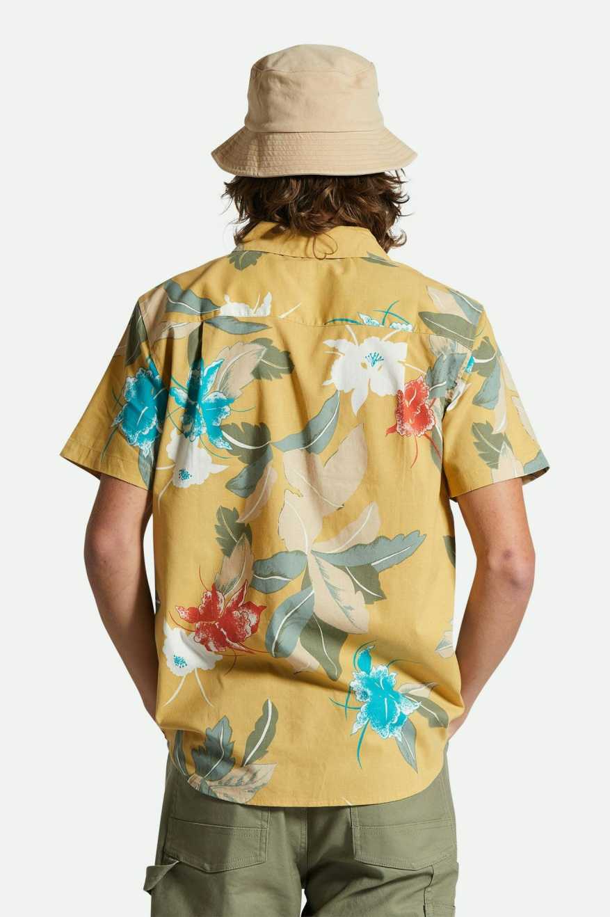 BRIXTON Charter Print S/s Shirt - Sunset Passion - Image 3
