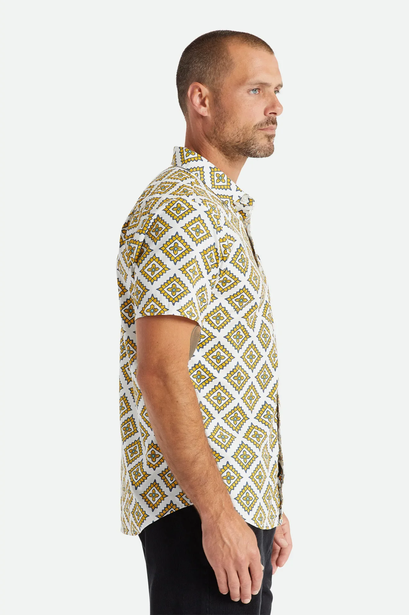 Brixton Charter Print Woven Short Sleeve - Image 2