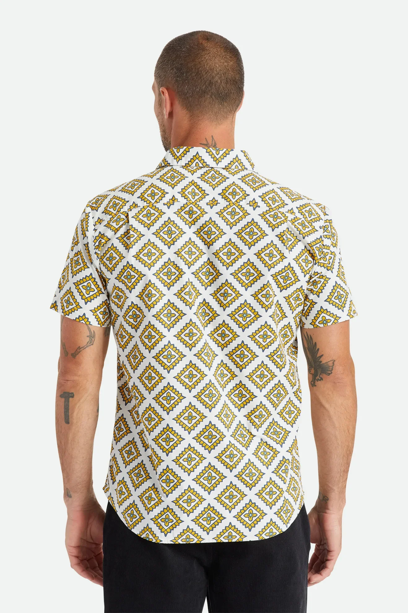 Brixton Charter Print Woven Short Sleeve - Image 3