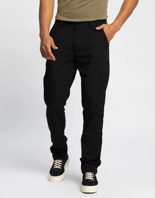 Brixton Choice Chino Taper X Pants - Black - Image 2