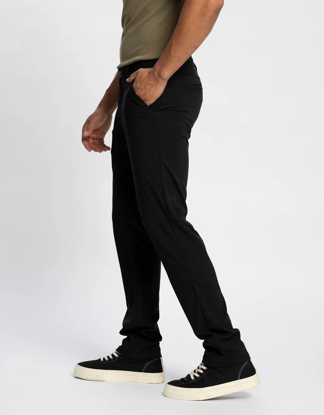 Brixton Choice Chino Taper X Pants - Black - Image 3