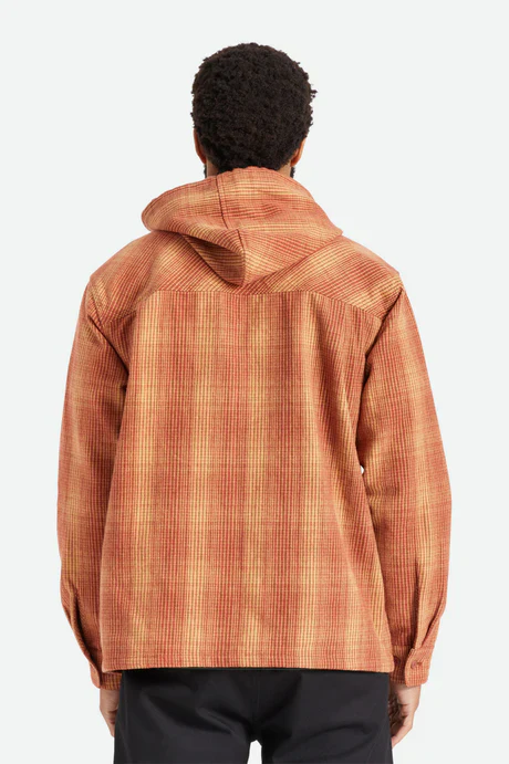 BRIXTON COASTAL HOOD JACKET - Burnt Henna - Image 7