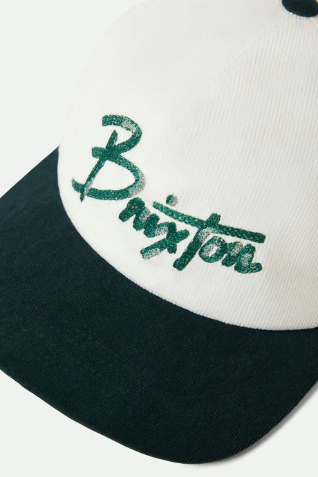 BRIXTON Corduroy MP Snapback - Night Sage/Whitecap - Image 3