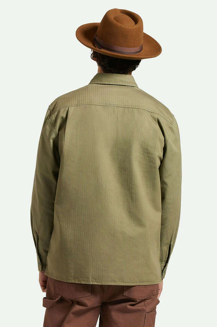 BRIXTON Dayton Convertabrim Rancher Hat - Coffee/Brown - Image 3