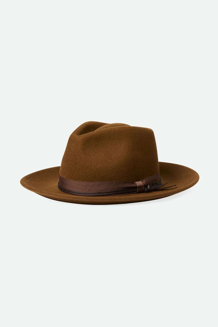 BRIXTON Dayton Convertabrim Rancher Hat - Coffee/Brown - Image 4