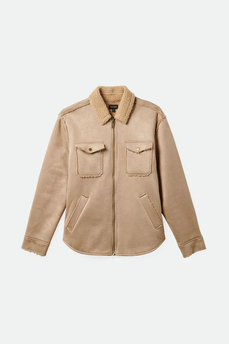 BRIXTON DURHAM RESERVE VEGAN SHEARLING JACKET - Sand - Image 5
