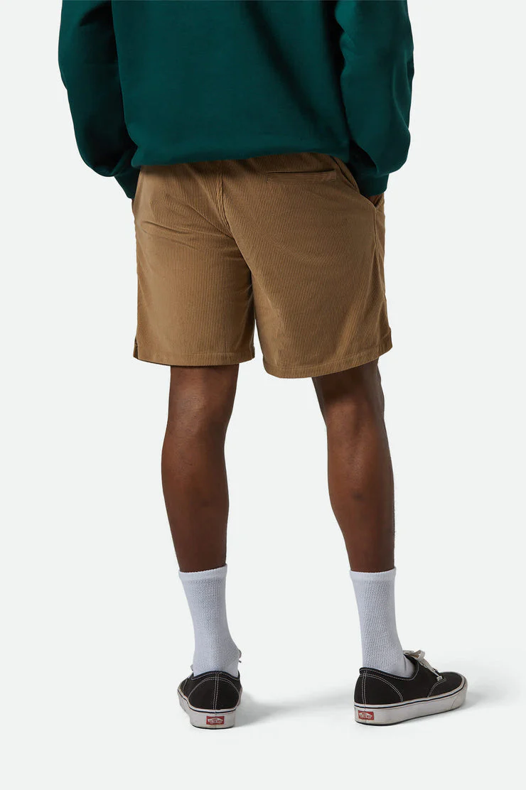BRIXTON Everyday Corduroy Short - Khaki - Image 5