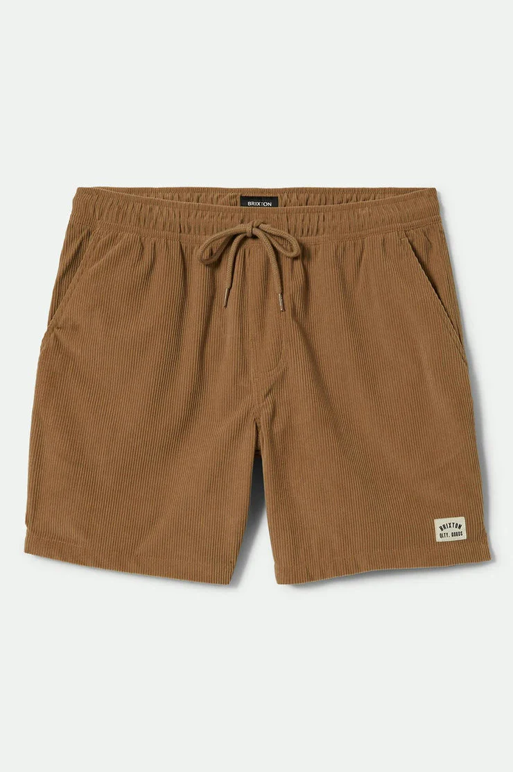 BRIXTON Everyday Corduroy Short - Khaki - Image 6