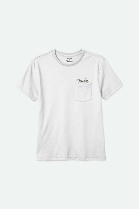BRIXTON Fender Volume S/S Pocket Tee - White - Image 2