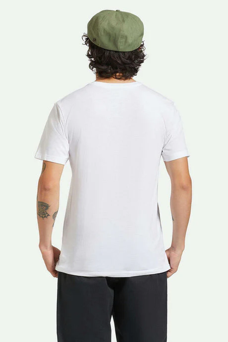 BRIXTON Fender Volume S/S Pocket Tee - White - Image 4