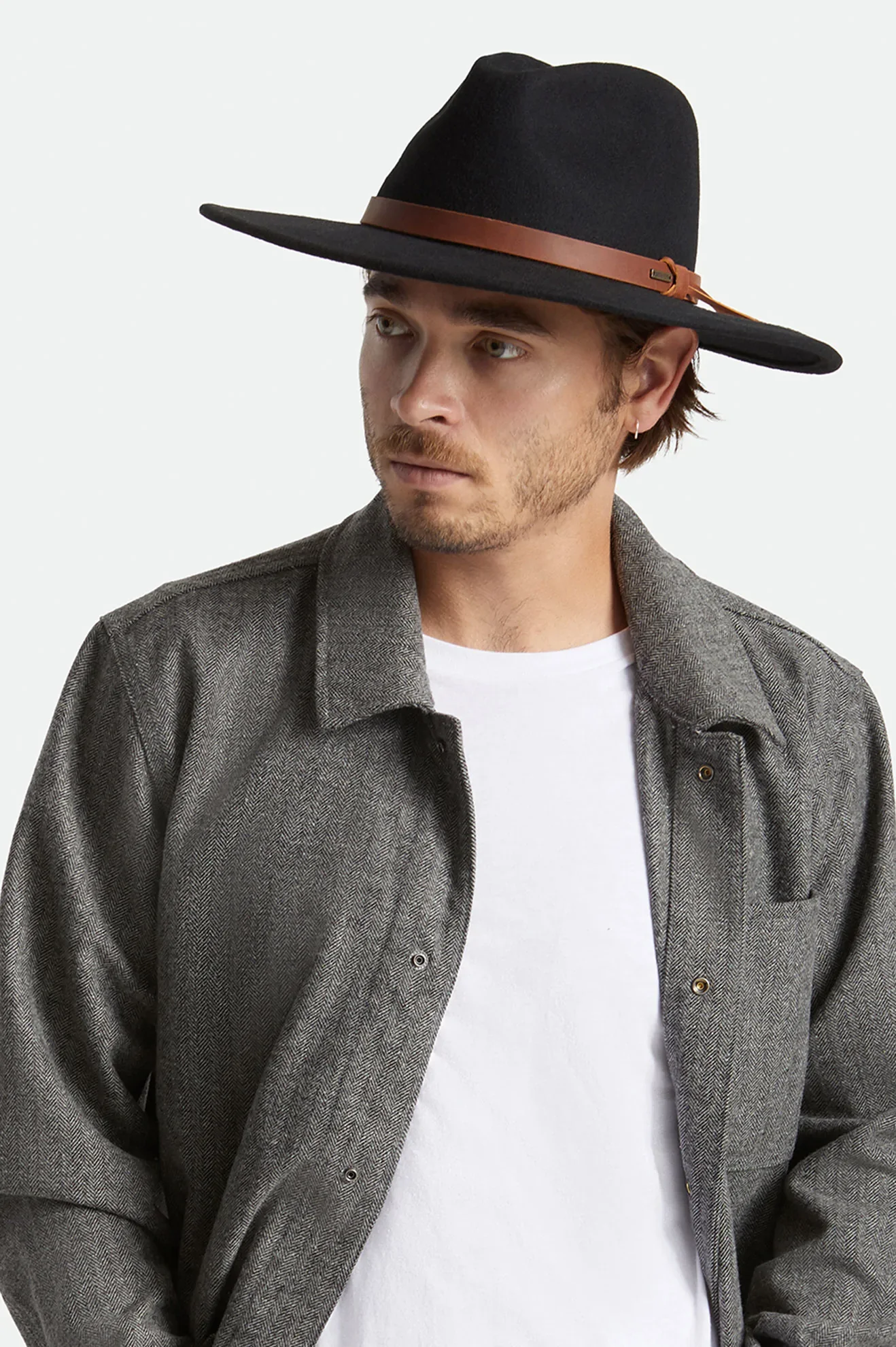 Brixton Field Proper Hat - Black - Image 3