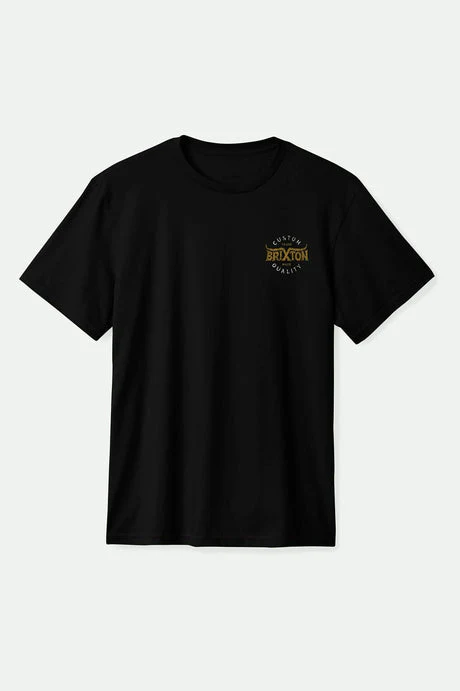BRIXTON Gibson S/S Standard Tee - Black Worn Wash
