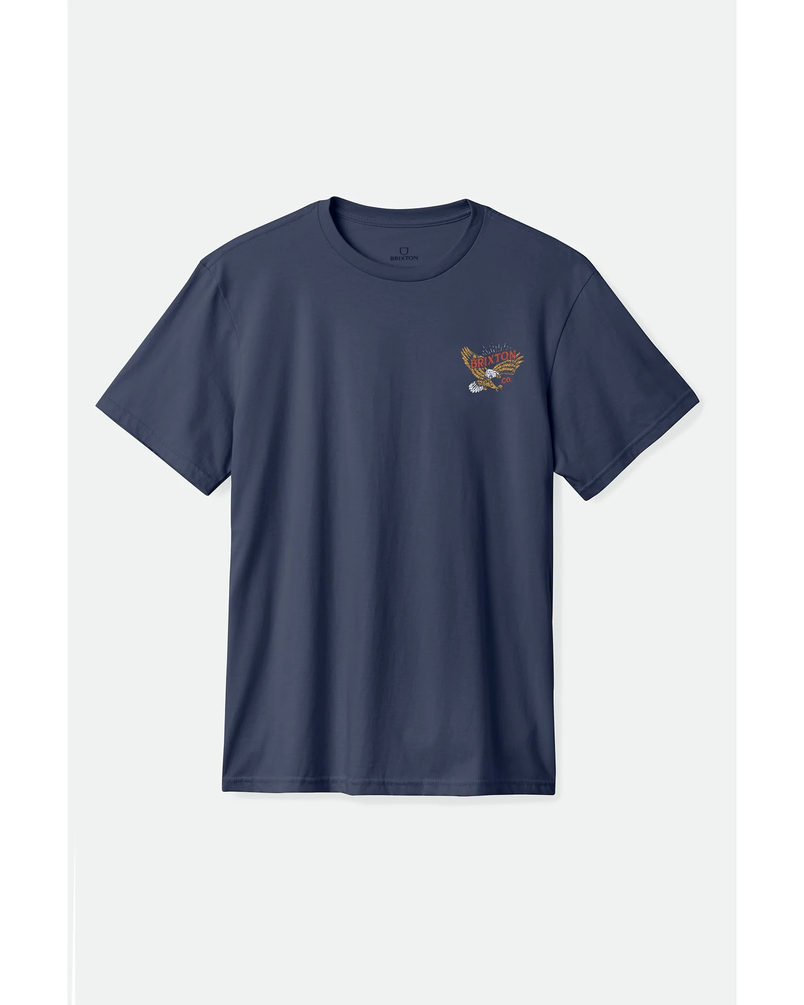 BRIXTON KELLER S/S Tee - Washed Navy Worn Wash
