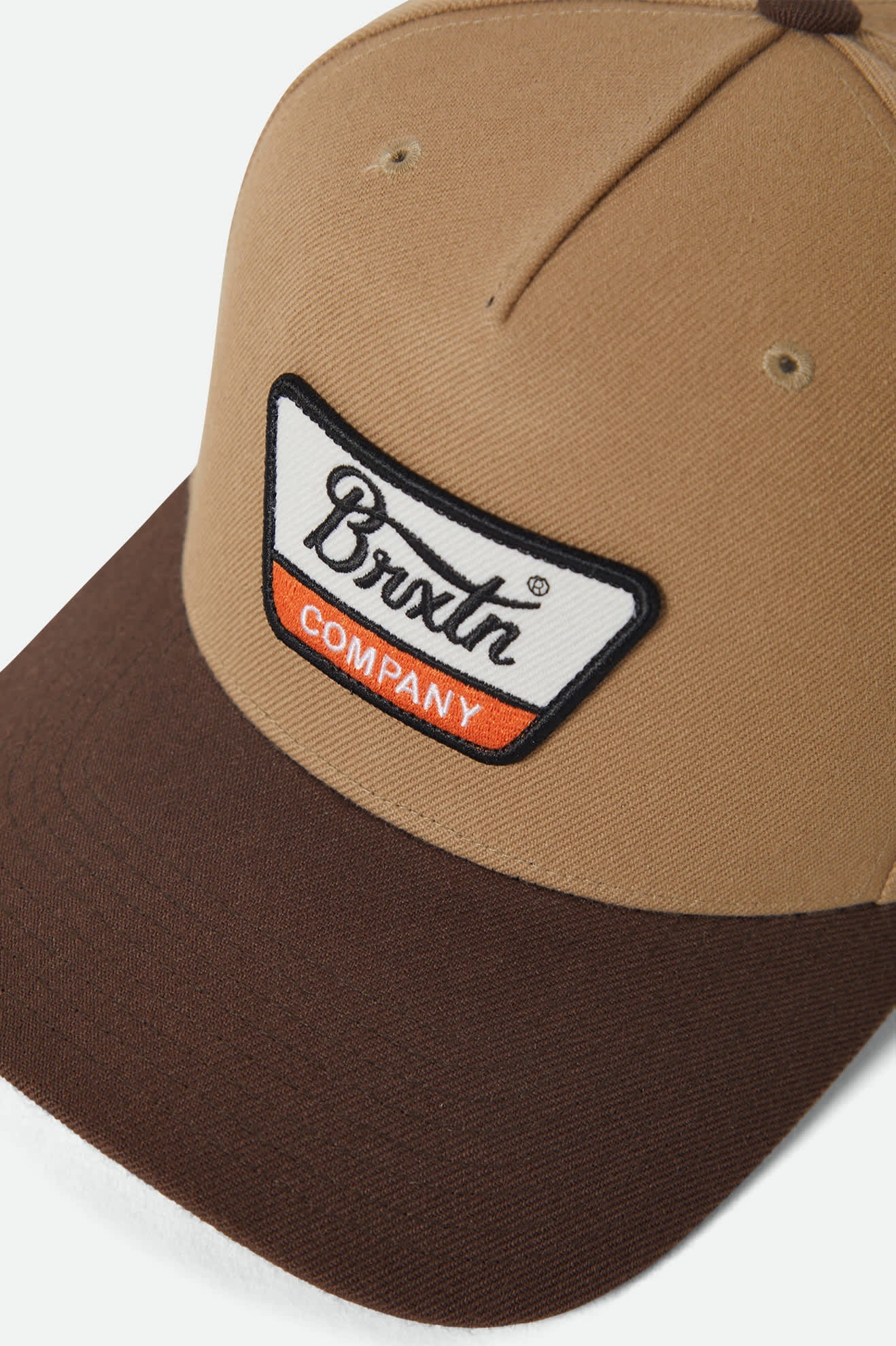 BRIXTON Linwood C Netplus MP Snapback Cap - Sand/Pinecone Brown - Image 3