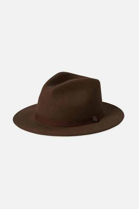 BRIXTON MESSER PACKABLE FEDORA - Dark Earth - Image 2