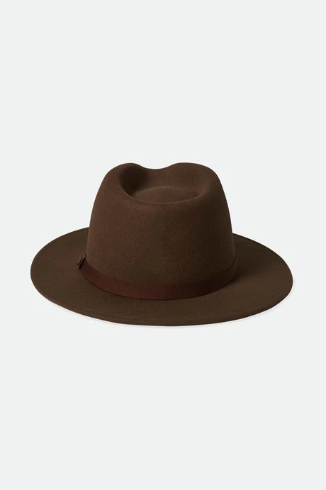 BRIXTON MESSER PACKABLE FEDORA - Dark Earth - Image 3