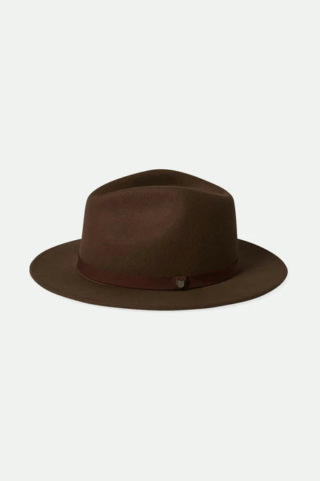 BRIXTON MESSER PACKABLE FEDORA - Dark Earth - Image 4
